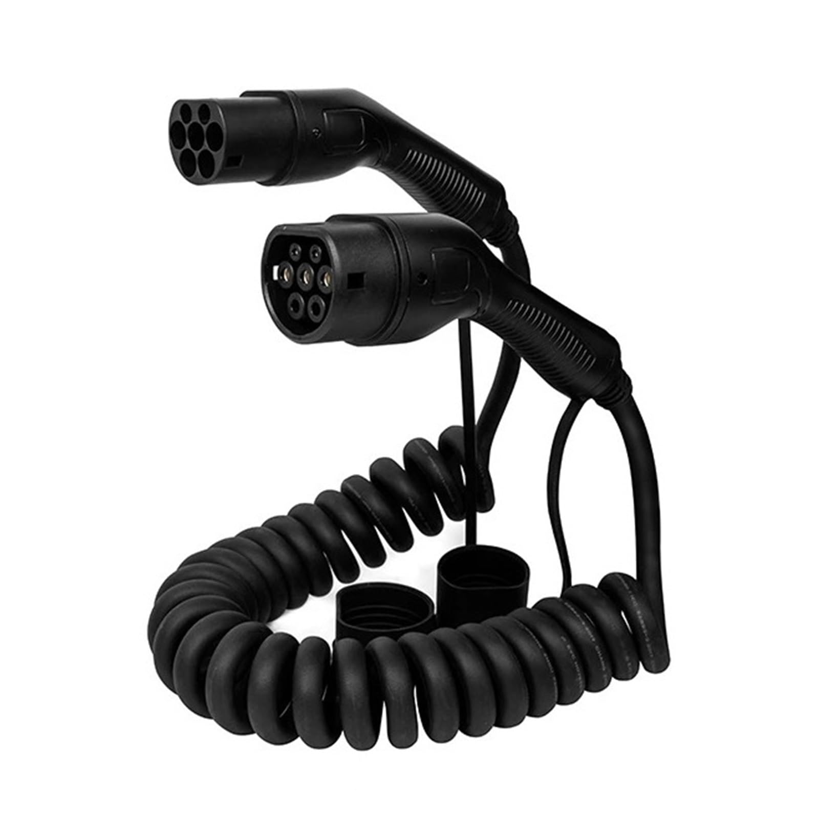 Cavo Caricabatterie EV Tipo 2 A Tipo 2 A Spirale 1 Fase/3 Fasi 7KW 11KW 22KW for Stazione di Ricarica for Veicoli Elettrici Ricarica Sicura(3Phase 32A 22KW A)