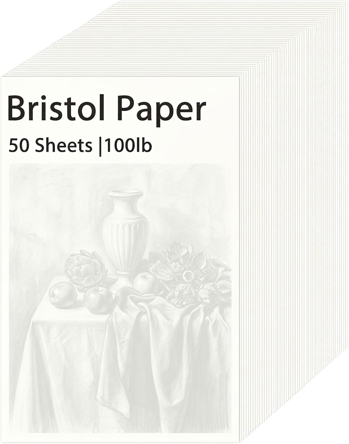 gisgfim 50 Sheets Bristol Paper Smooth 8.5×11 inches 100lb/270g