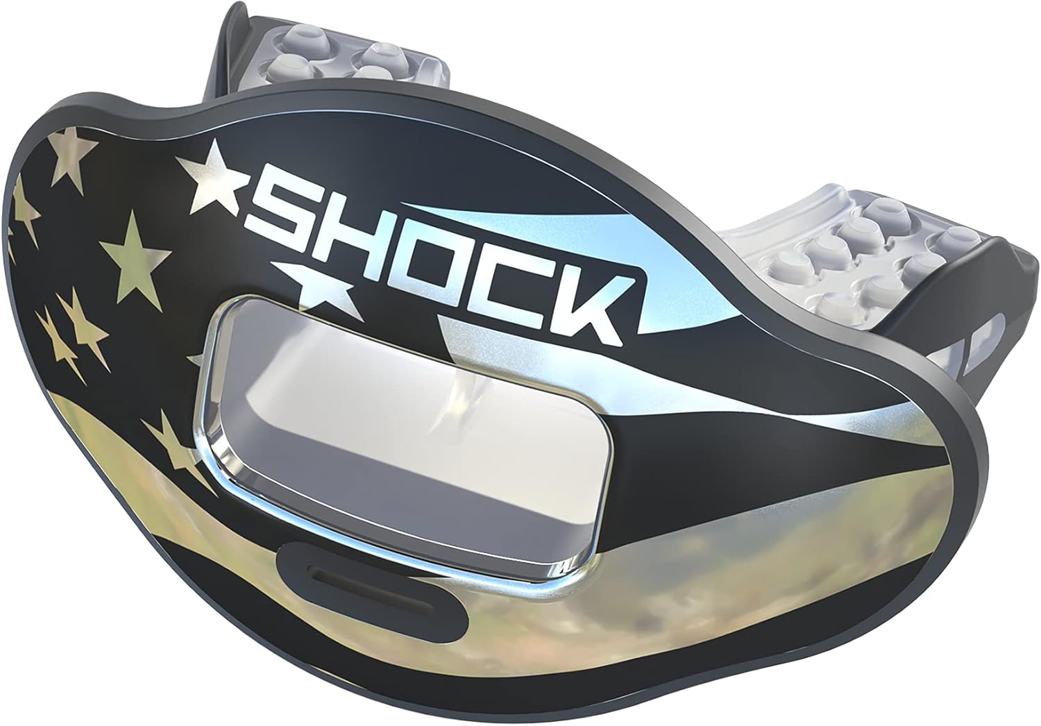 Shock Doctor Max Airflow 2.0 Lip Guard / Mouth Guard for Football 3500. For Youth and Adults OSFA. Breathable Wide Opening Mouthpiece. Helmet Strap Included. : Sports & Outdoors