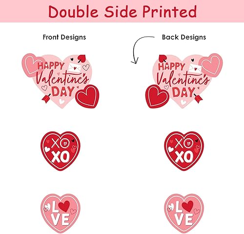 Miniatura 3 de 15 piezas de centros de mesa de San Valentín con diseño de palitos de feliz día de San Valentín, decoración de fiesta de San Valentín, centros de