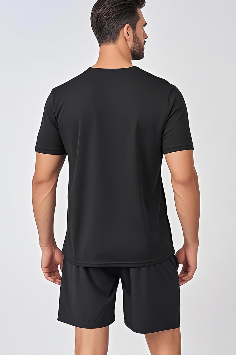 7 Pack Mens Short Sleeve Shirts Quick Dry Moisture Wicking Athletic Running Gym Workout Casual Basic Tee Shirt - Image 2