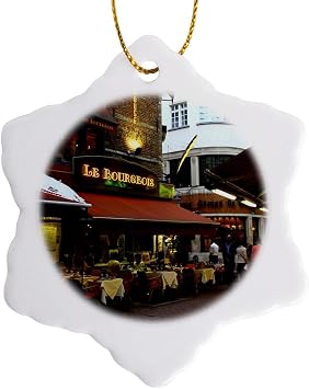 3 inch Snowflake Porcelain Ornament - Nightlife in Brussels which is Known to be The Center of Europe s Photos - Europe