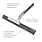 Shower Squeegee for Glass Doors, RICHMIRTH 11 Inch Width Silicone Rubber Blade Squeegee Window Cleaner Tool Squeegee for Shower Glass Doors Bathroom Mirror Car Window Tile - Gray