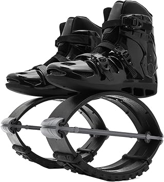 Jumps Shoes Bouncy Kangaroo Jumping Shoes Jump Boots 36-44 EU Adjustable Non-Slip Fitness Jump Shoes Bounce Workout ShoesLarge