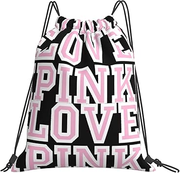 victoria's secret pink drawstring backpack