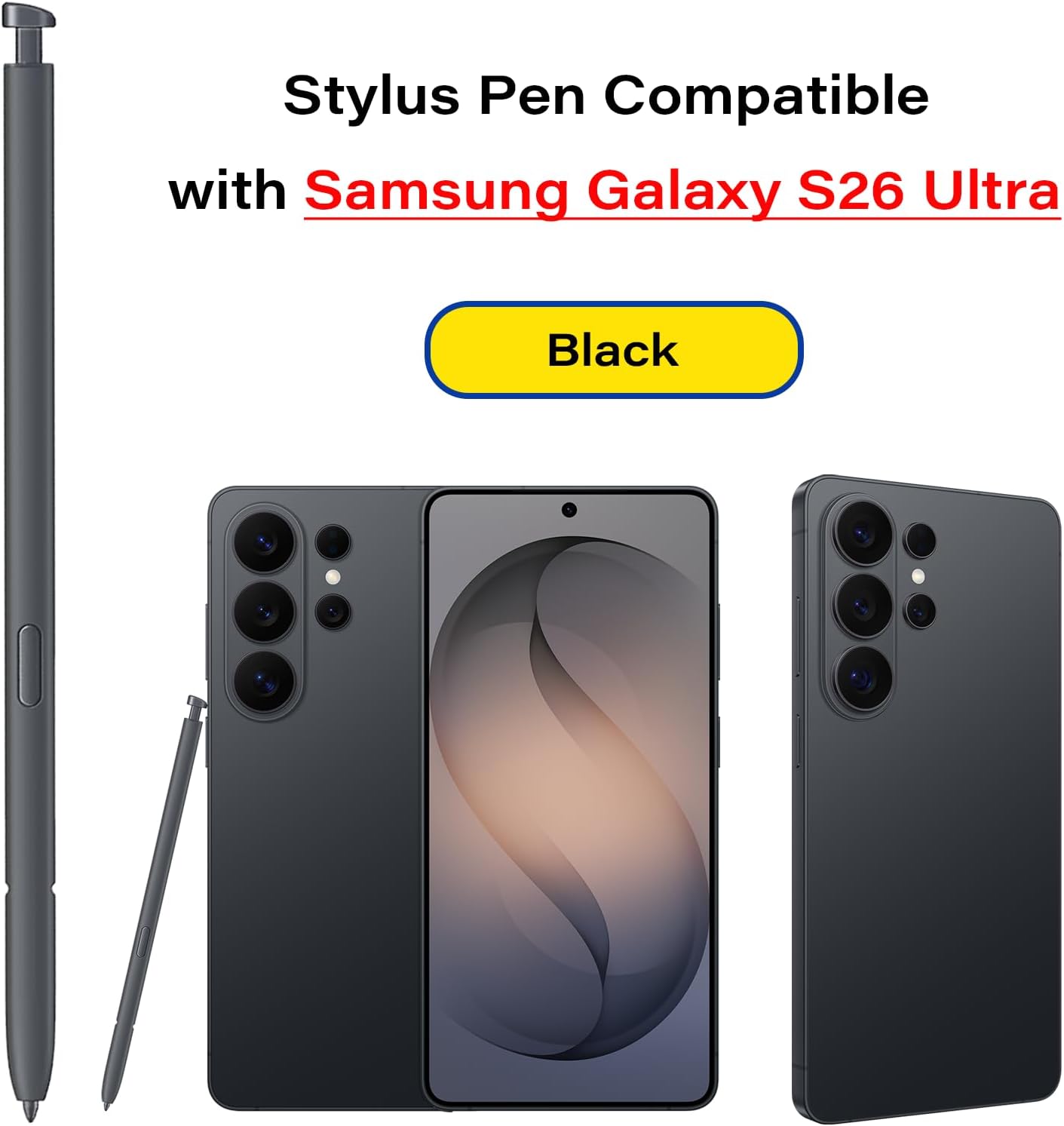 S26 Ultra S Pen for Samsung Galaxy S26 Ultra Replacement Pen,Black image 2