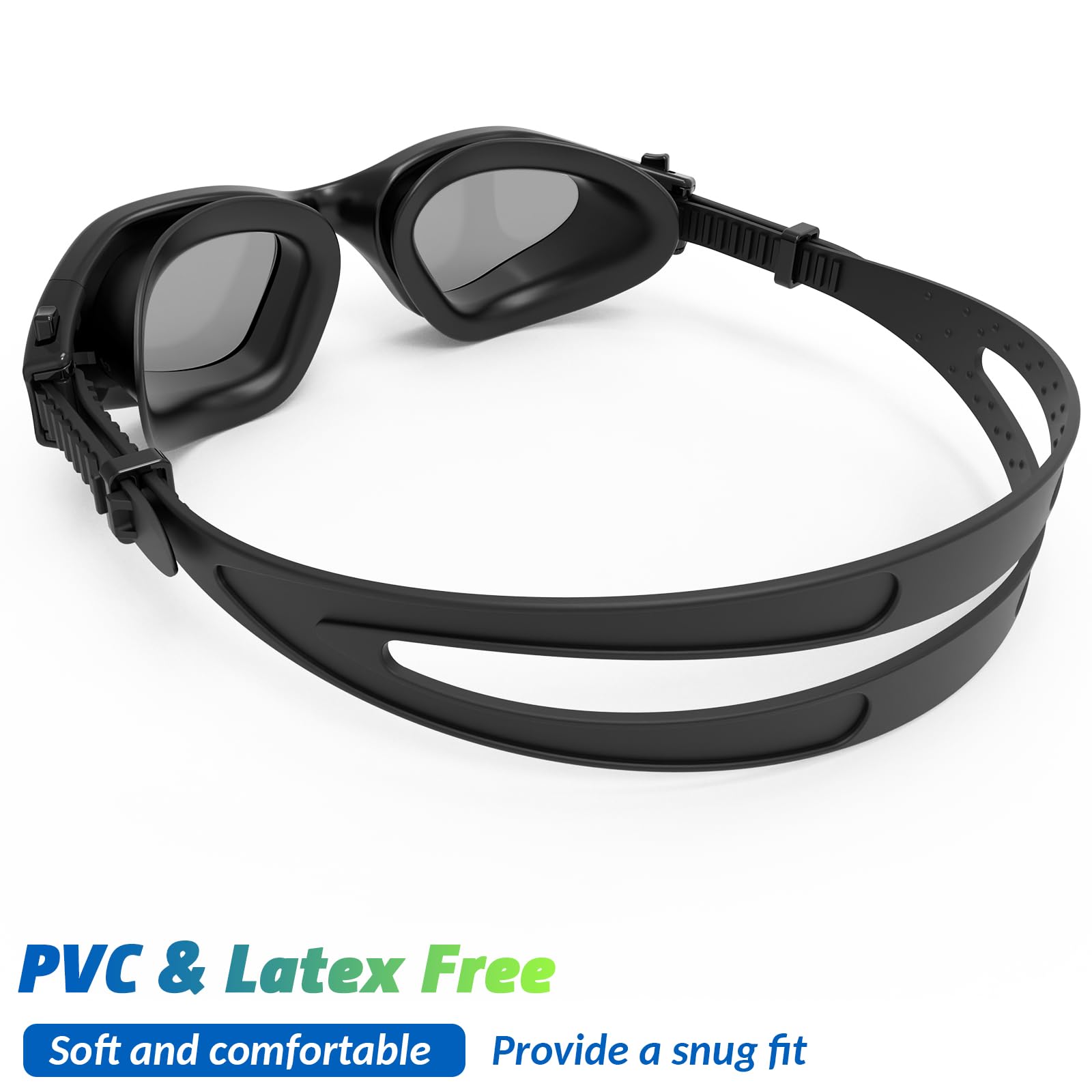 HotSrace Occhialini da Nuoto Polarizzati,Occhialini Piscina Protezione UV Impermeabile Anti-Nebbia Comfort Fit per Uomo Donna Unisex Adulto Adolescenti