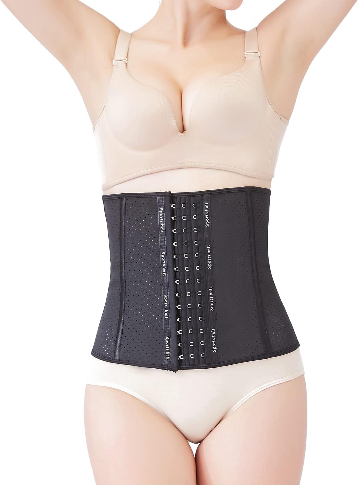 Latex Waist Trainer for Women Long Torso Underbust Corset Shapewear for Women Tummy Contorol Sport Girdle