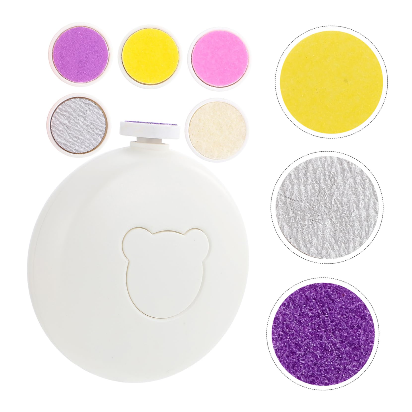TOYANDONA 4sets Elettrico Di Limatura Unghie Per Ragazzo Ragazza Kit Sicuro Di Unghie Per Ragazzo Ragazza e Adulti Strumento Elettrico Per Manicure Con Accessori Di Alta Qualità Per Nuove