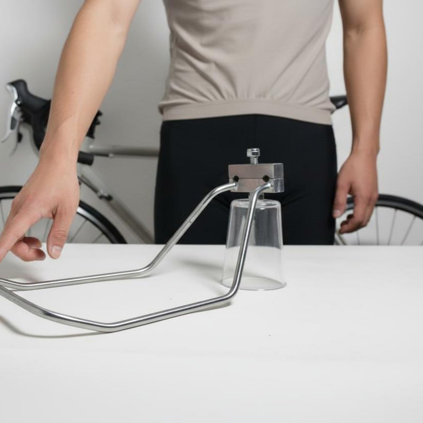 perfk Porte-Bagages Vélo Arrière INOX Selle Rail Porte Support Porte- Acier Inoxydable 304 Fixation Solide sans Vibrations 5kg Adapté pour VTT Route Gravel Déplacements Travail, Reinforced