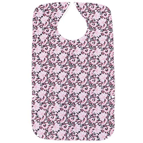 HEALLILY Protetor de Roupa Impermeável Lavável para Adulto Com Babador Coletor de Migalhas para Idos