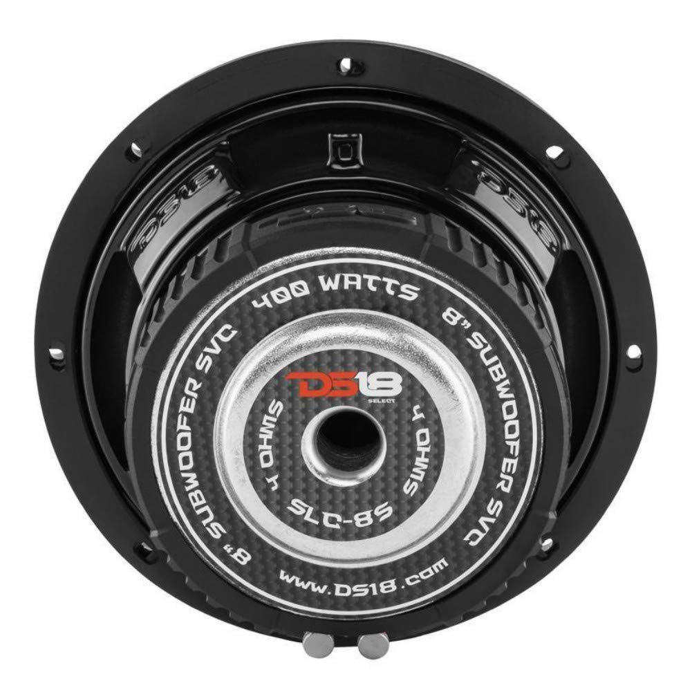 1 SUBWOOFER DS18 Select SLC-8S SLC8S 20,00 cm 200 mm 8" 200 watt rms und 400 watt max SVC Single Voice Coil 4 ohm sub ideal für autotür oder Box, 1 stück