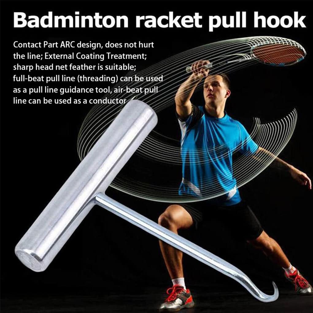 BEALIFE Raquette de Badminton Aide au cordage crochet de traction œillets de squash équipement de sport cordes extracteur crochets accessoires