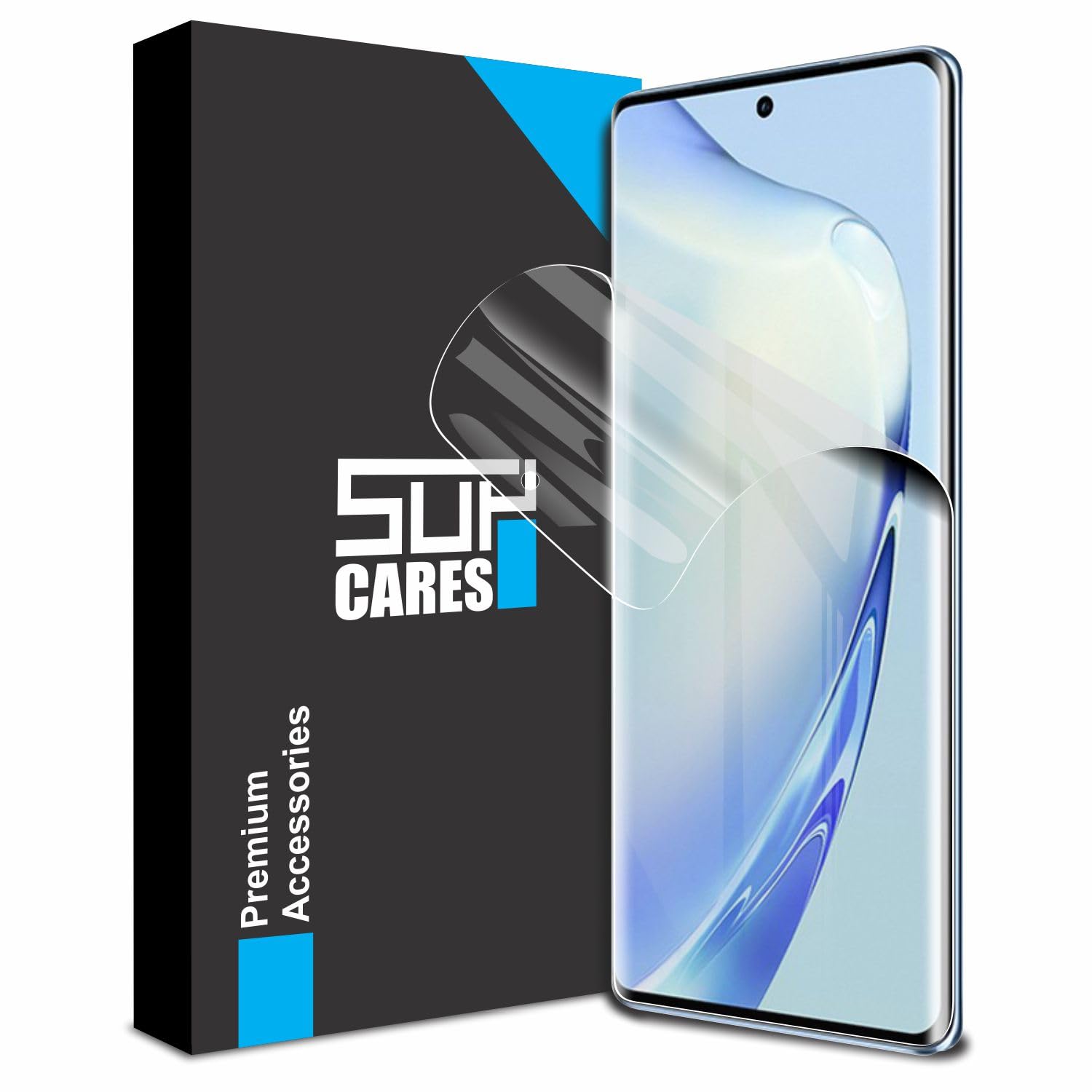 SupCares TPU Unbreakable Membrane Screen Protector for Vivo X90 5G, Vivo X90 Pro 5G, Vivo X80 5G, Vivo X80 Pro 5G, Iqoo 9 Pro And Vivo X70 Pro Plus 5G (6.78 Inch) With Easy Self Installation Kit (B0C3DNCVHC) Amazon Price History, Amazon Price Tracker
