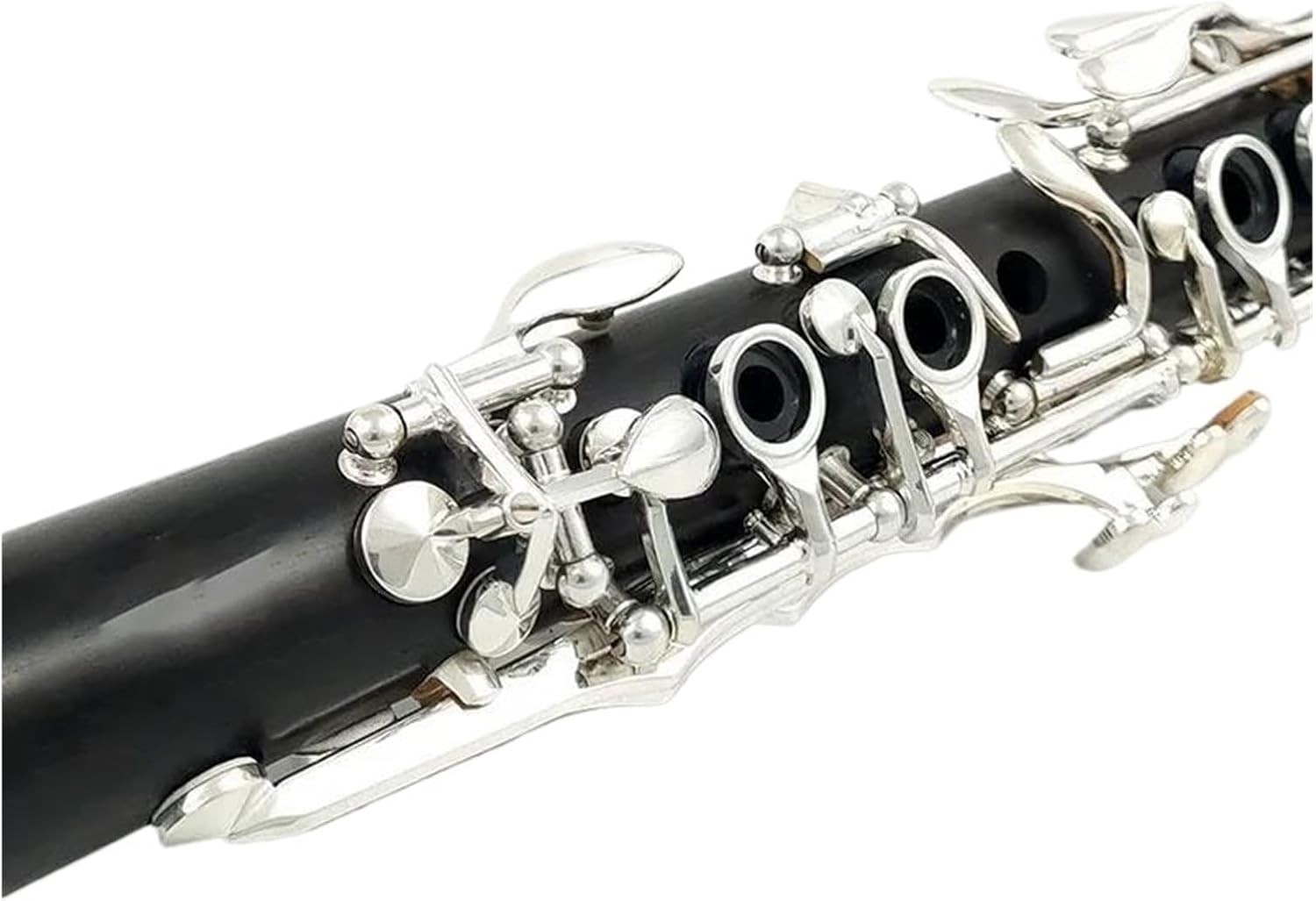 Ebony Clarinet With Case And Silver Keys