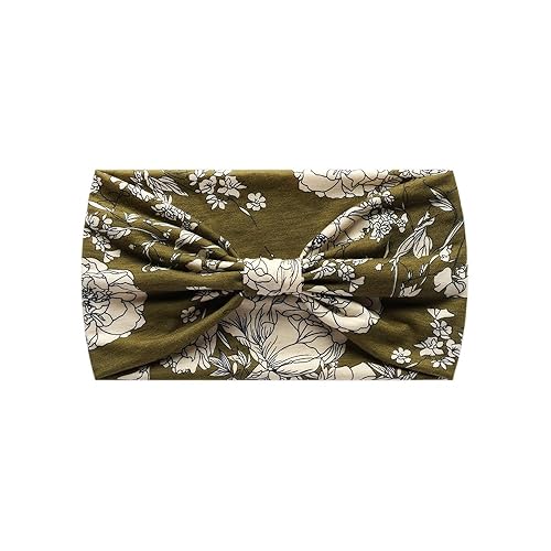 Miniatura 9 de 6 diademas deportivas para mujer, bandas anchas de cachemira, banda elástica para el cabello, bufanda para el cabello, estampado floral, diadema