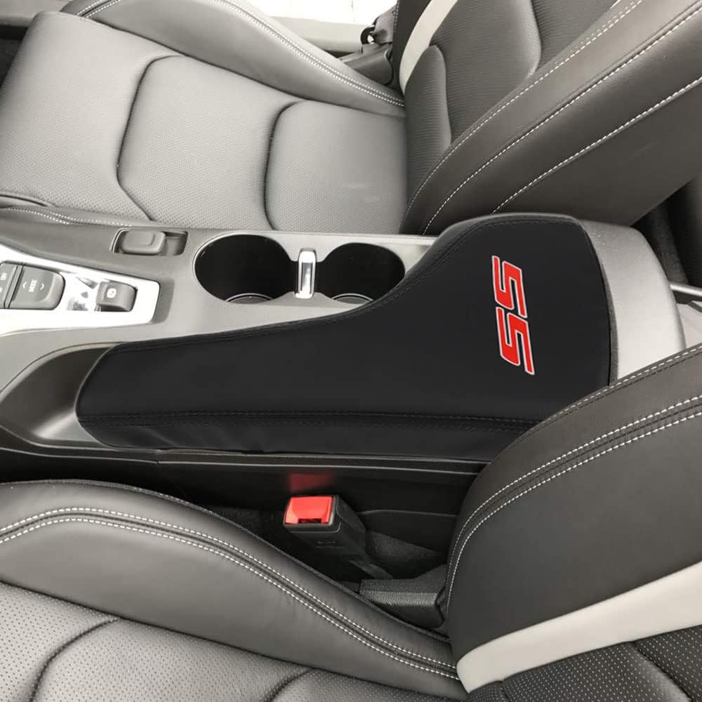 BOYOUS Funda para reposabrazos de consola central, consola de protección completa, reposabrazos de cuero, accesorios interiores para Chevrolet