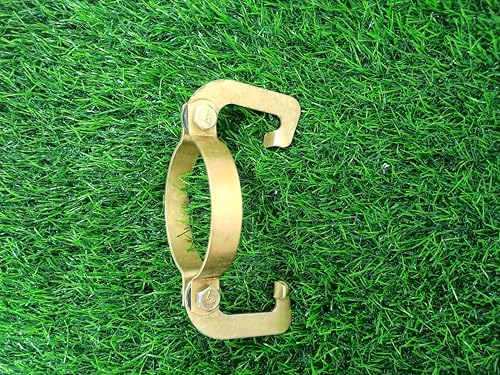 Image of Heavy Duty Metal O-Type Pipe Clamp Ring with Bolt | MS Pipe Holder Clamp for Irrigation /Plumbing Sprinkler Fittings | Anti-Rust Finish | Pack of 20 | 3 inch