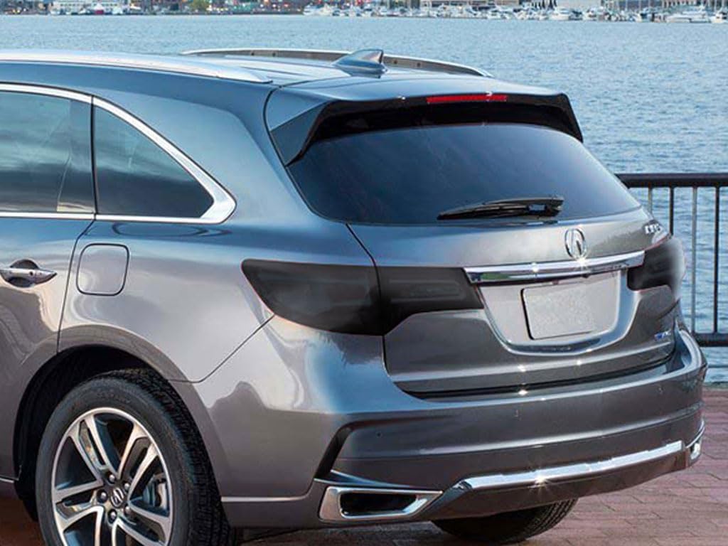 Rvinyl Tail Light Pre Cut Film Tint Cover Kit in Blackout Smoke Compatible with Acura MDX 2017-2021 - Adhesive Backs