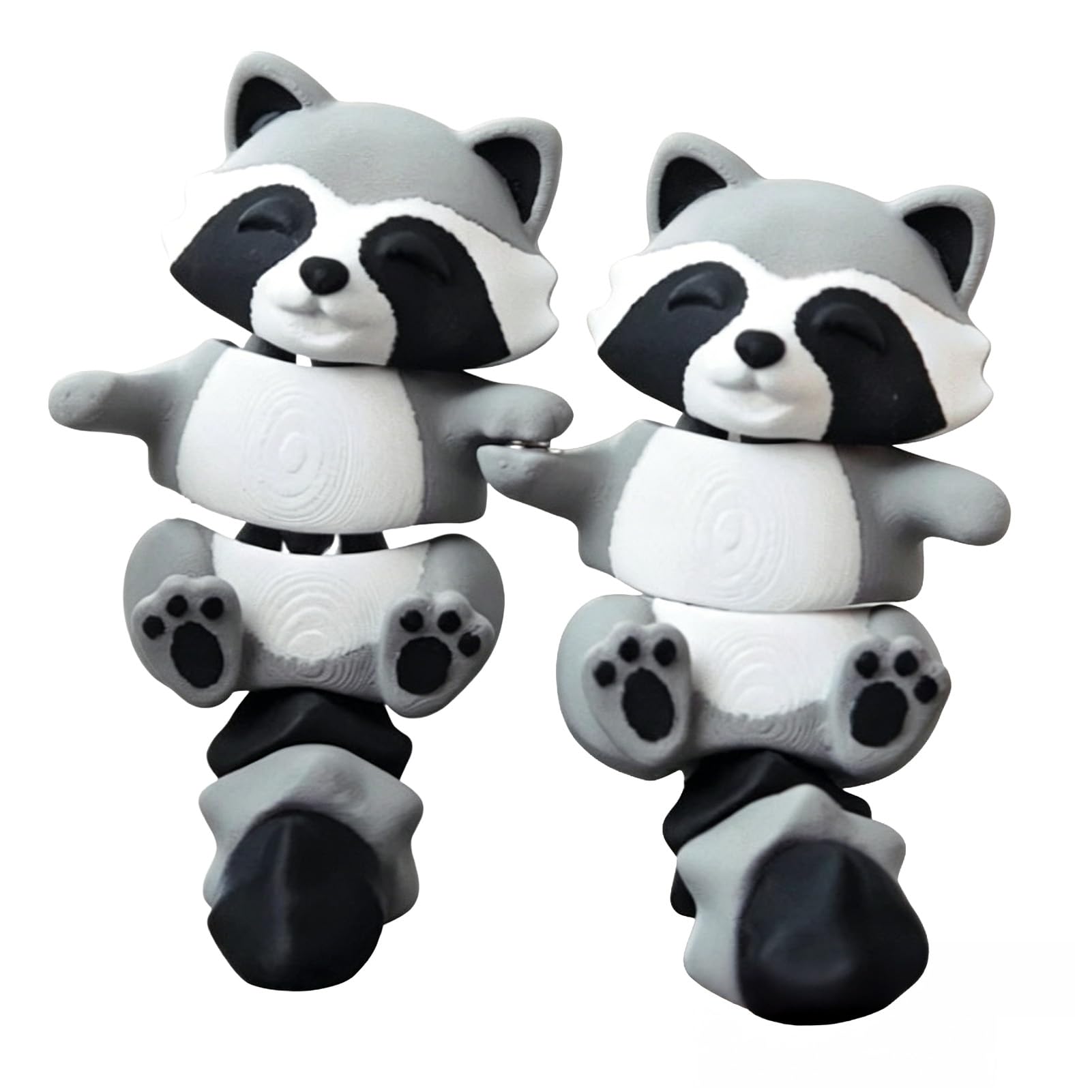 Virelynx 1 Pair Magnetic Animal Ornaments – Cute Flexi Fidget Toy with Lion and Koala, 3D Printed Articulated Collectible Figures