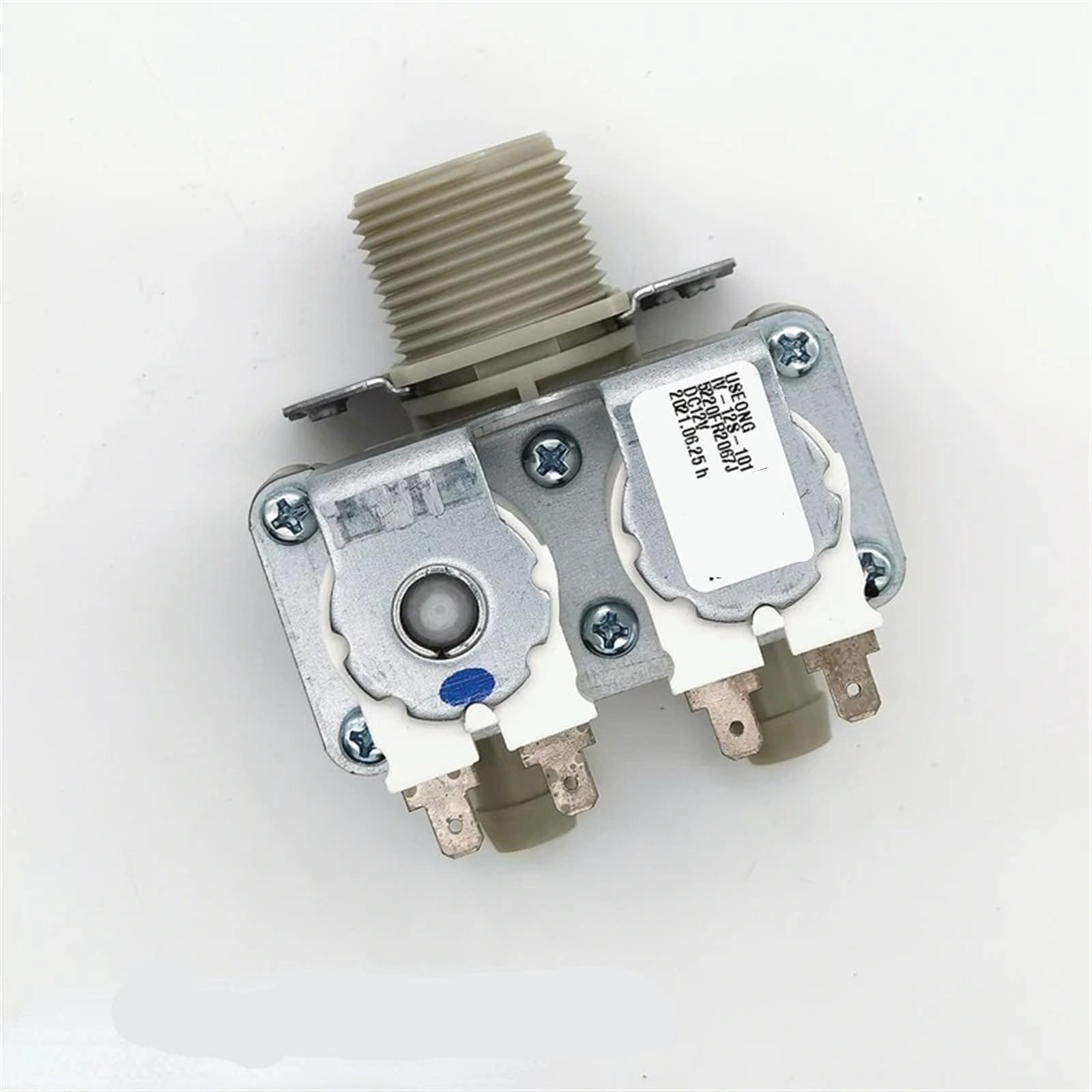 VSPPJYFG DC12V Washing Machine Inlet Valve DC Solenoid valves for Drum Washing Machine Replacement Parts(4 Water Outlets)