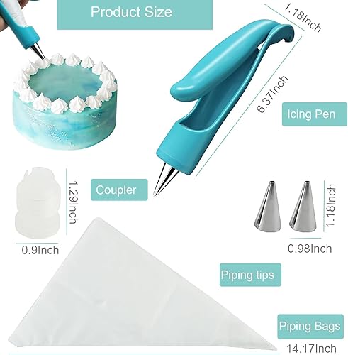 Miniatura 6 de Juego de bolígrafos para decoración de pastelería para glaseado, boquilla, fondant, pastel, azúcar, manualidades, decoración