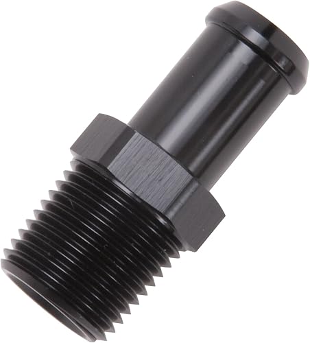 Edelbrock 8159 Raccord de tuyau de chauffage droit 1,27 cm NPT et 5/8" Noir cann