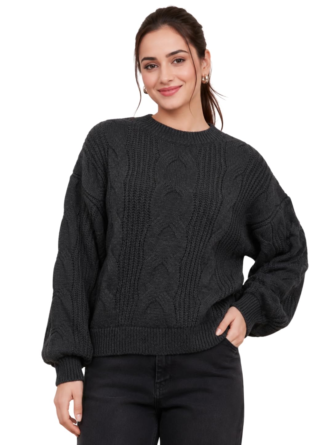 Kriti Women Winter Wear Stylish Full Sleeve Top Wool Blend-image-36