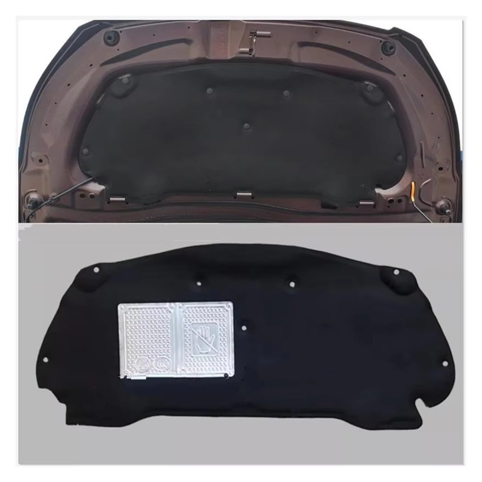 Tablero aislamiento acústico y térmico Para Peugeot 208 2008-2018 aislamiento térmico de coche acústico algodón almohadilla modificada