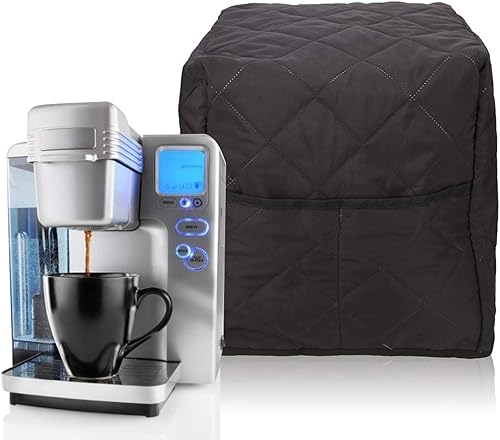Miniatura 4 de Cubierta para máquina de café, pequeña mano de obra fina, almacenamiento conveniente, duradero, costuras ordenadas, cafetera de algodón suave, para