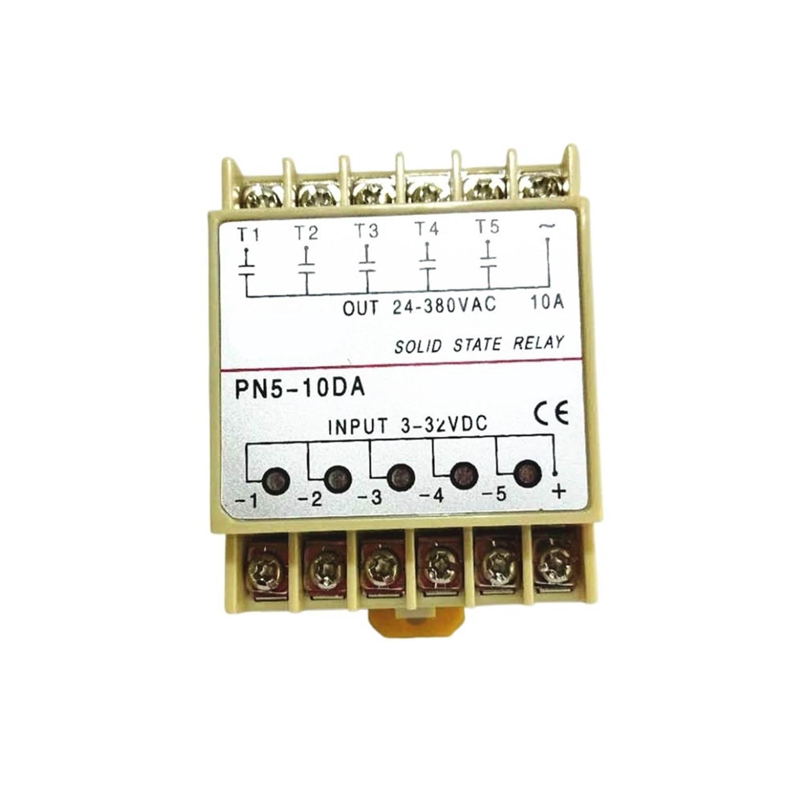 Relais statique 5 canaux anti-usure pour montage rail DIN 10DA