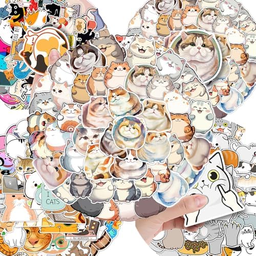 Amazon.com: Angjiny 300 Pcs Cute Cat Stickers for Water Bottles| Kawaii ...