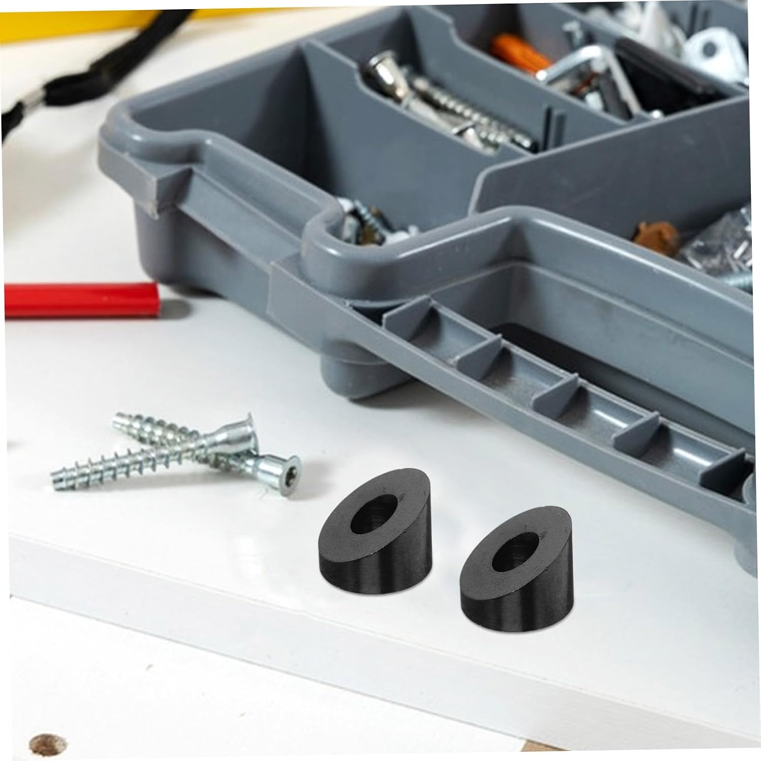 4pcs DIY Cable Railing Beveled Washers Stainless Steel Angle Washers Deck Railing Fittings Wire Rope Stair Rail Spacers