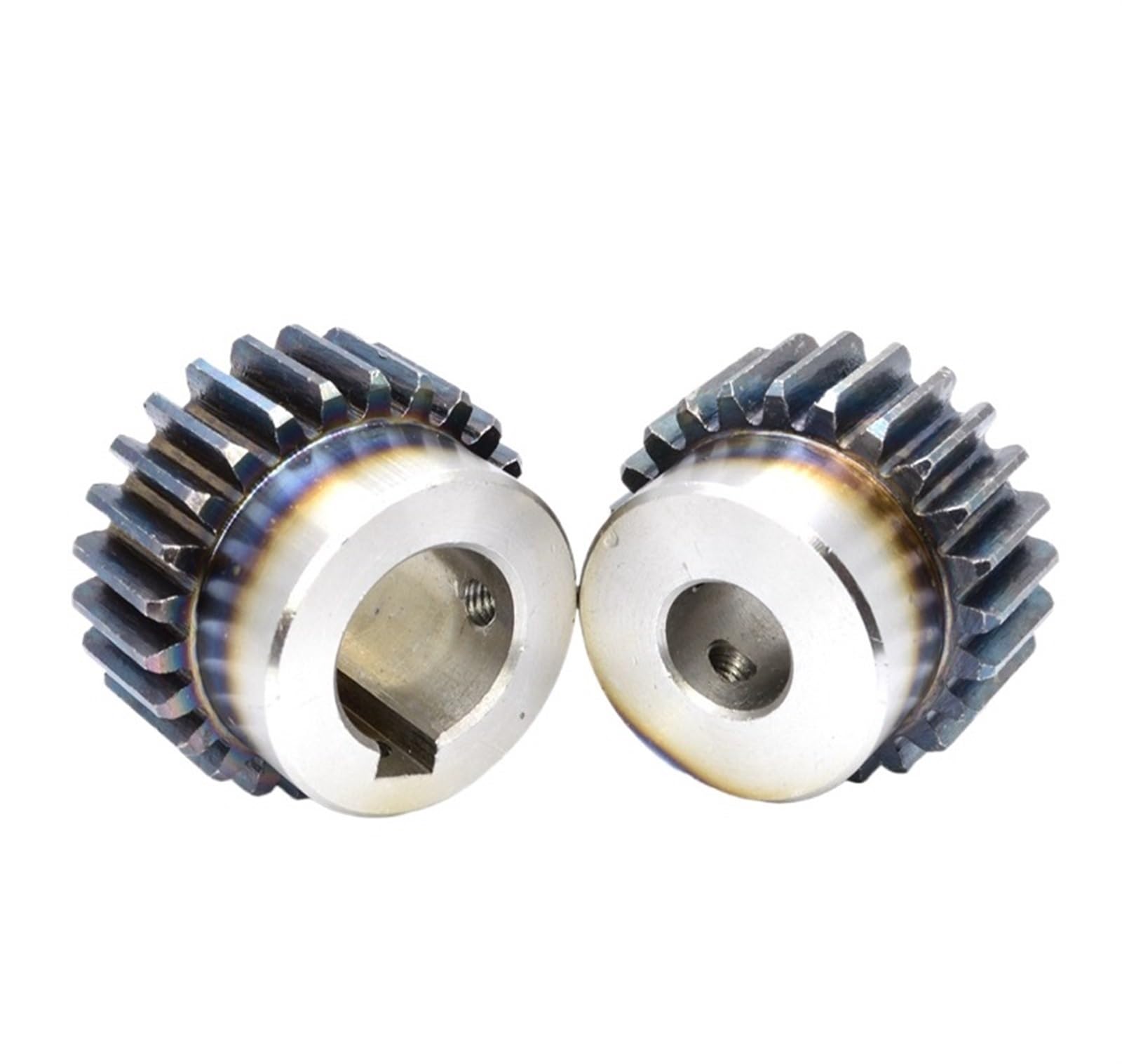 Bevel Gear Pinion Hardware Mechanical 1pcs 1.5M 12-19T Spur Gear 1.5 Modulus Motor Gear with Step Carbon Steel Transmission Accessories Part Bore 14mm(15 Teeth)