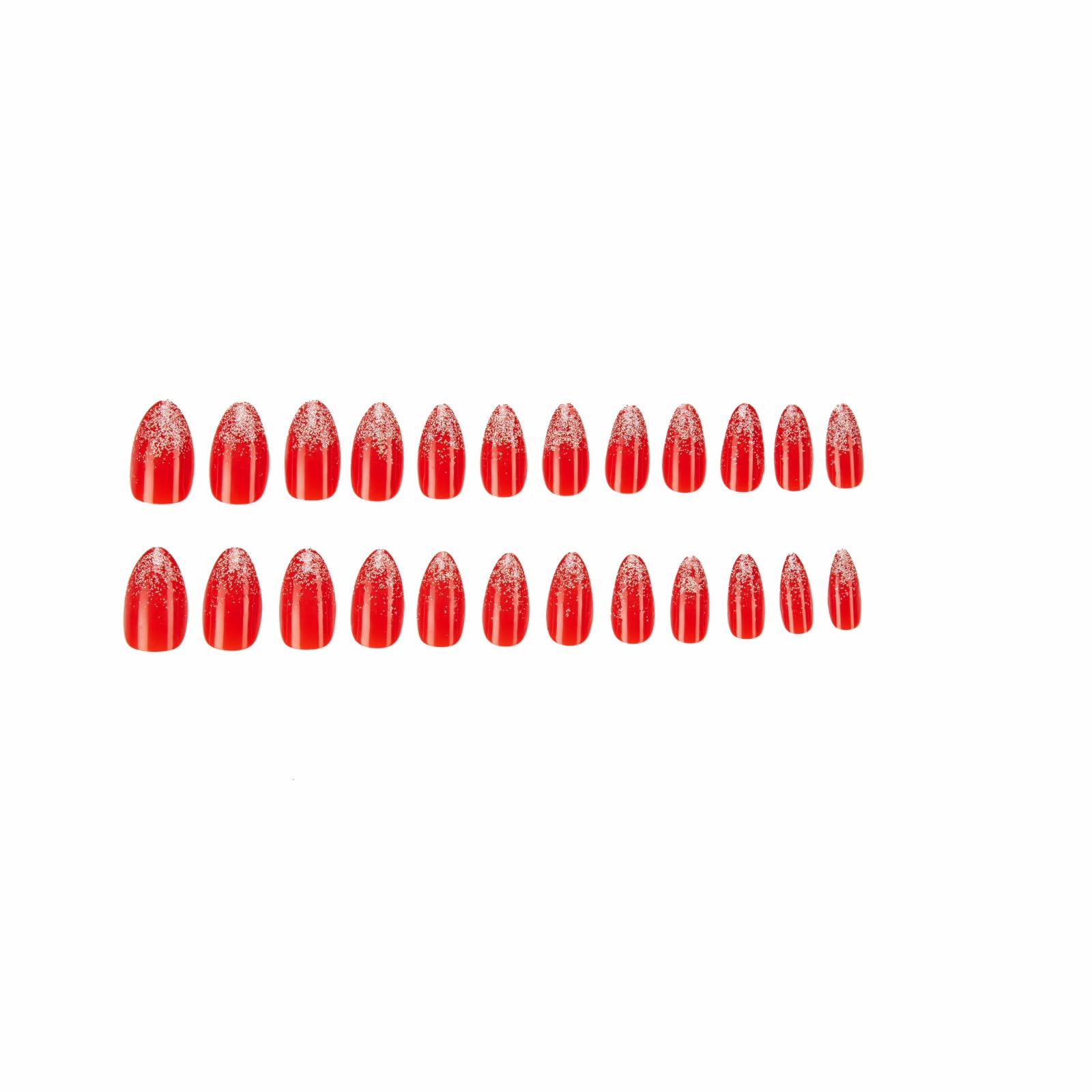 CherryBox 24 Artificial Nails | Fake nails | False Nails - Salon Manicure Acrylic Nail Art (1, Mid) 2
