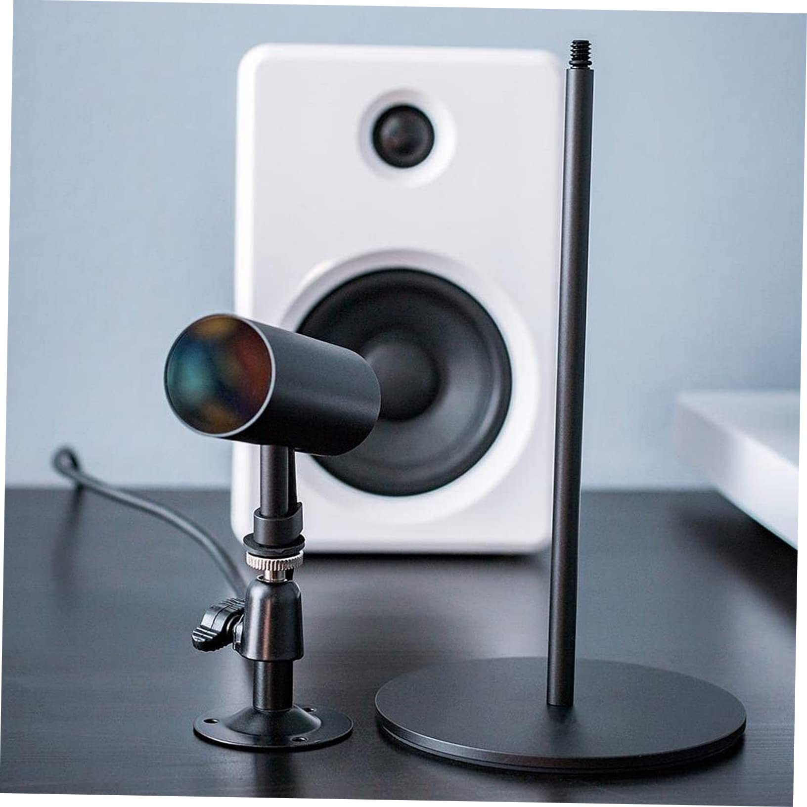 Housoutil 4 Pcs Bracket Brackets Security Security Outdoor Mounting Indoor Motion Sensor Wall Mount System Bracket Black Iron