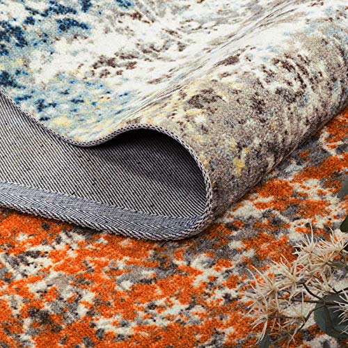 image for Decomall Vienna Vintage Distressed Medallion Bohemian Area Rug for Liv