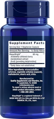 Miniatura 2 de Life Extension Soporte para lágrimas con MaquiBright 60 mg, 30 cápsulas vegetarianas (paquete de 3)