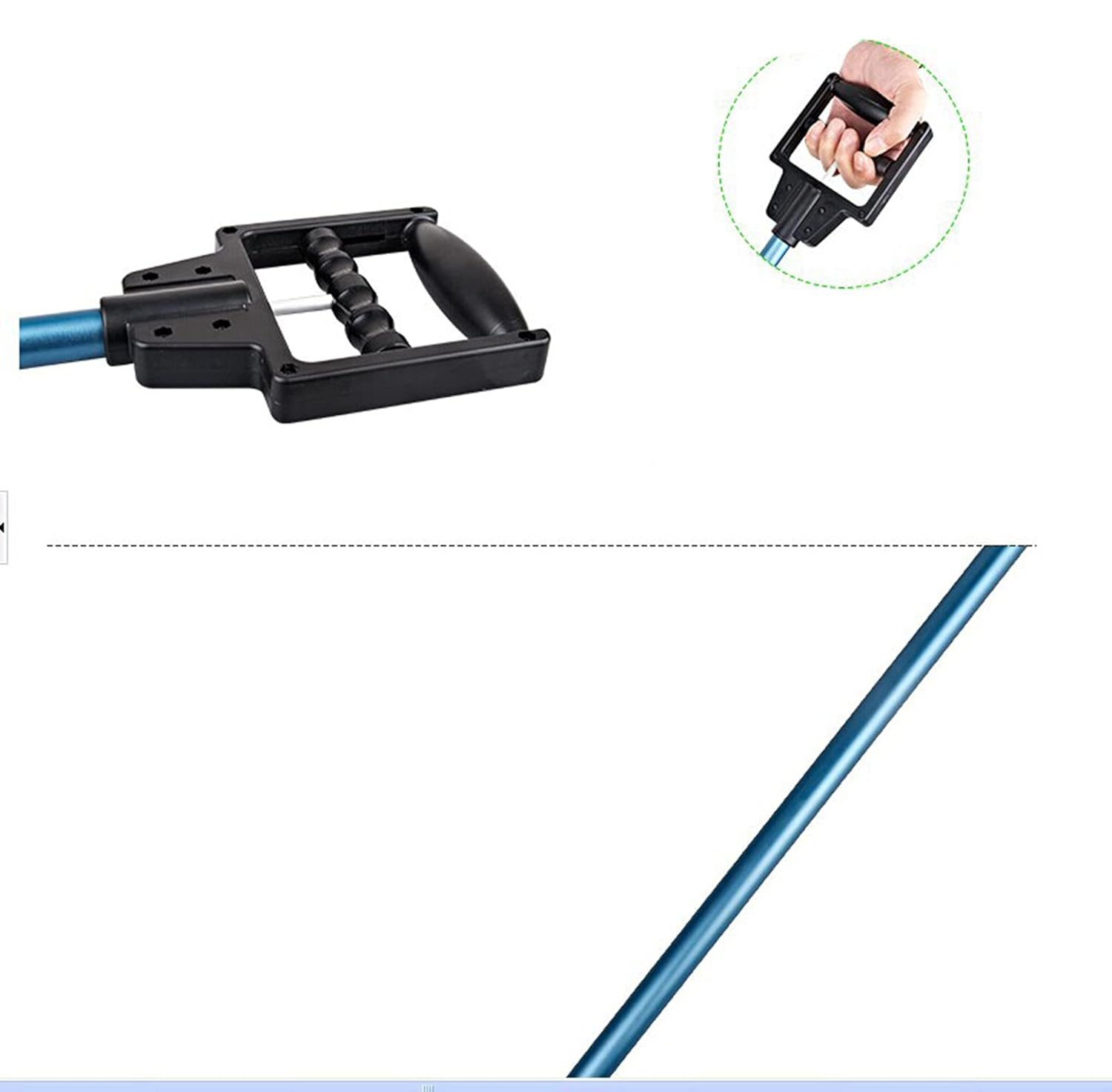 Trash Grabber, Litter Picker Grabber Reacher Tool 80cm Stainless Steel Rubbish Lightweight Extra Long Handy Trash Upper Claw Equipment for Elderly