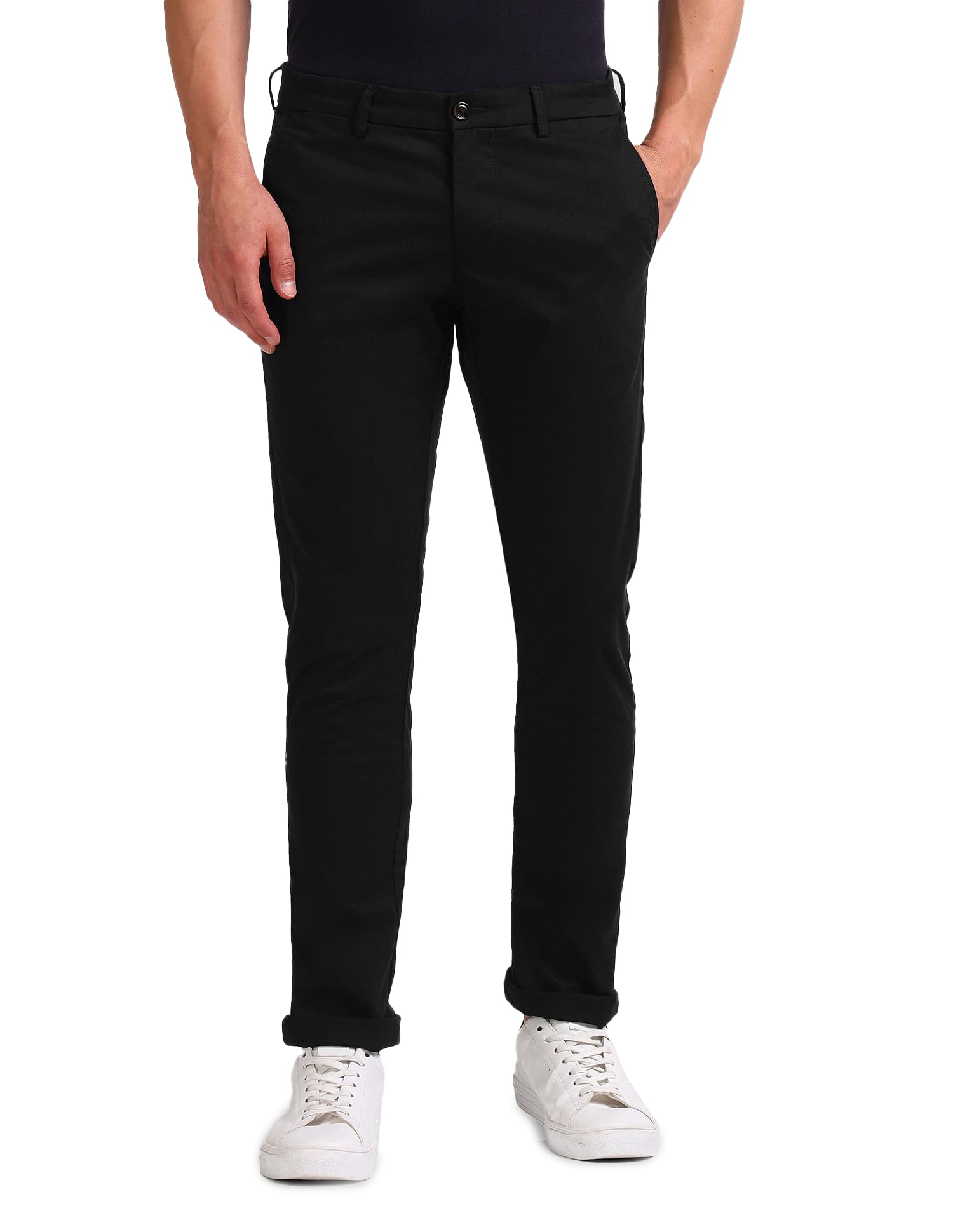 arrow sports Mid Rise Autoflex Trousers-picture-17