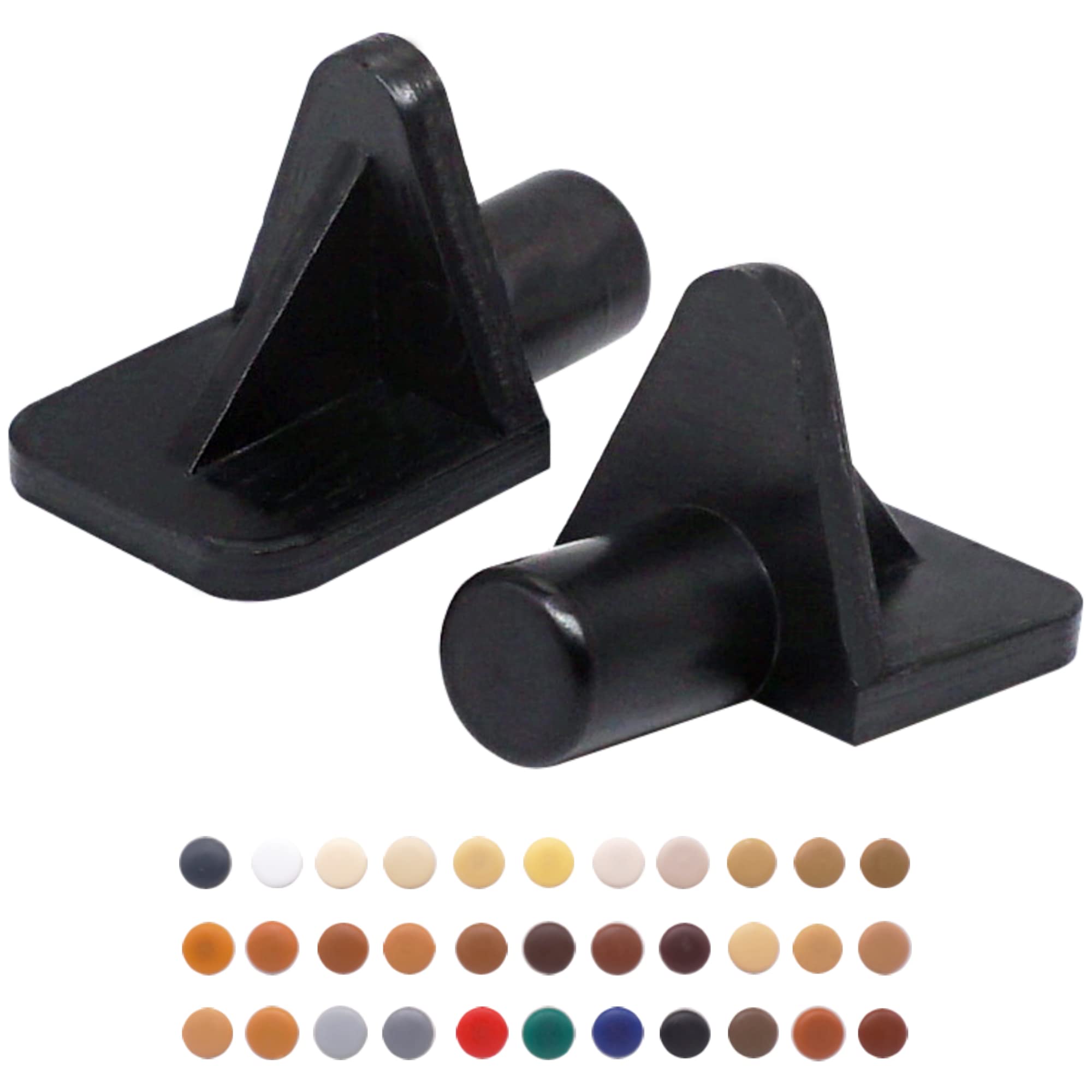 Skir'co Black (S29) (200 Pcs) Shelf Support Pegs 5 Mm, Plastic Shelf Support Pins, Shelf Brackets (200,