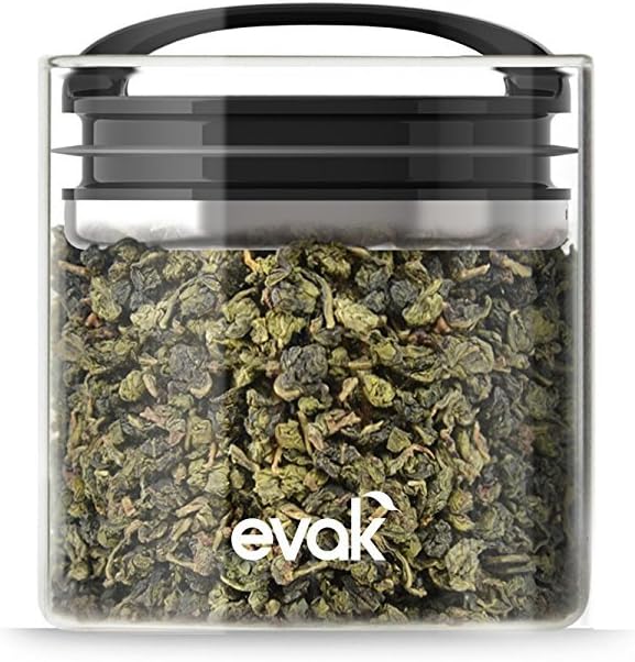 Evak Compact Glass Food Storage, Small, Black
