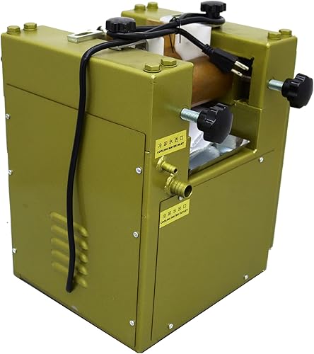 Miniatura 3 de EQCOTWEA Molinillo de laboratorio de 220 V, máquina de molienda de tres rollos de tinta de 750 W, pigmentos de pintura de tinta, velocidad de