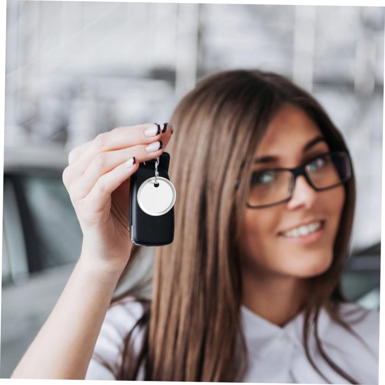 Tofficu 200pezzi Etichette Portachiavi in Metallo Rotonde per Chiavi Auto e Porte Etichette Chiave Scrivibili Durevoli e Pratiche per Organizzazione