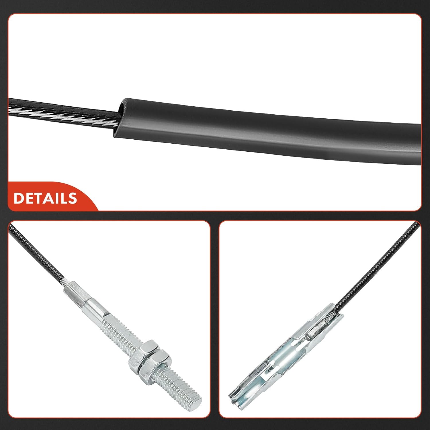 A-Premium Intermediate Side Parking Brake Cable Assembly Compatible with Chevrolet & GMC & Cadillac Models: Yukon XL 1500, Suburban 1500, 2000-2006, Avalanche 1500, Escalade ESV, Escalade EXT