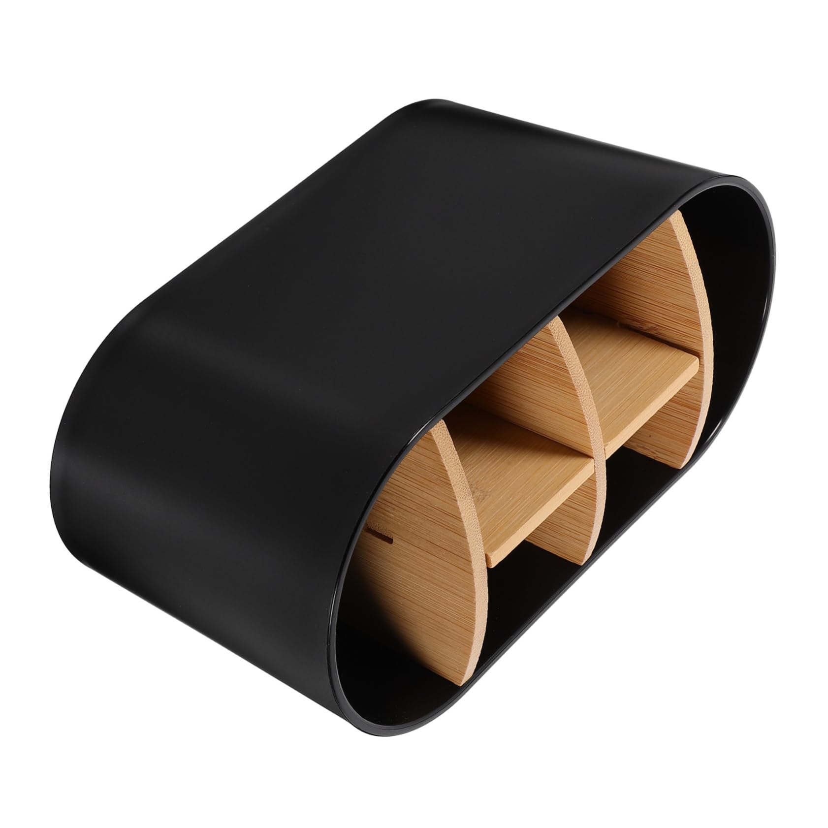 Cabilock 4piezas Soporte para Cepillos De Dientes y Pasta De Dientes De Bambú Organizador De Baño Desmontable y Antideslizante para Mantener El Mostrador Ordenado Desorden