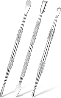 Piriuuo Wax Carving Tools Set, Stainless Steel Clay Sculpting Tools Double-Ended Pottery Carving Tools Wax Modeling Tools Dental Carvers Tools Wax Accessories Modeling Sculpting and Shaping(3 Styles)