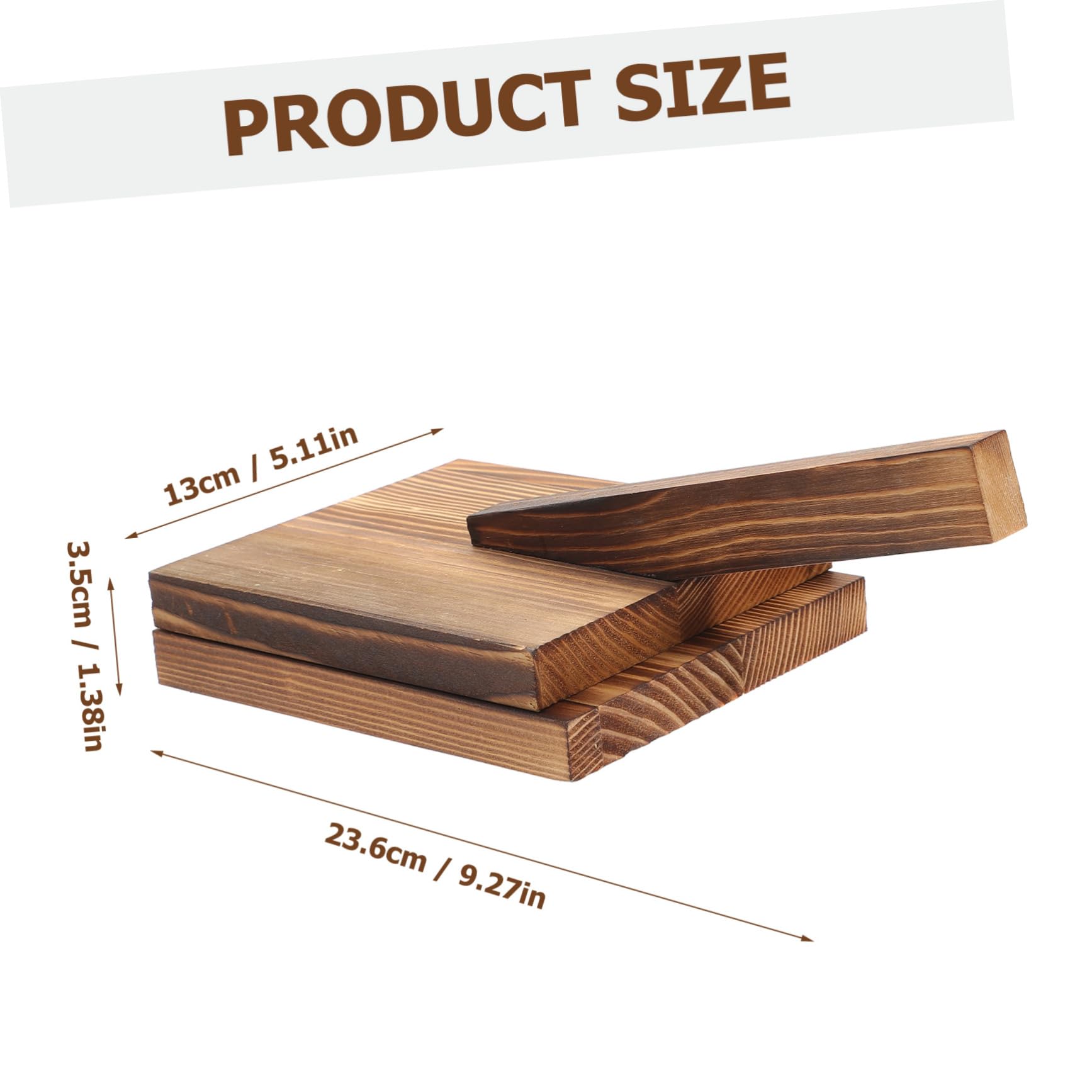 ABOOFAN Wooden Dumpling Press Tool Manual Dough Mold for Uniform Thickness Carbonized Design for Dumplings Pastries and Pizza Dough Food Grade Safety