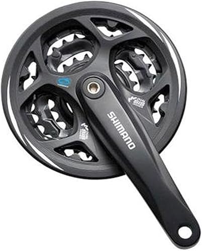 Shimano Altus 7/8 Bielas de bicicletas Speed ​​Mountain (Platos FC-M311), color negro.