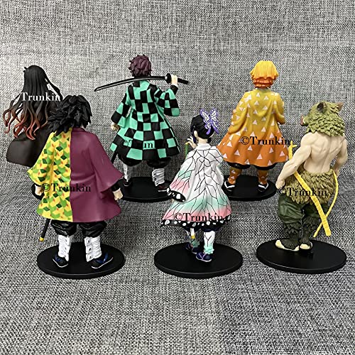 Image of Trunkin Demon Slayer Anime Set B 14cm Action Figures Kamado Tanjirou Nezuko Zenitsu Agatsuma Inosuke Hashibira Giyu Tomioka Shinobu Kocho Kimetsu No Yaiba Figurines,
